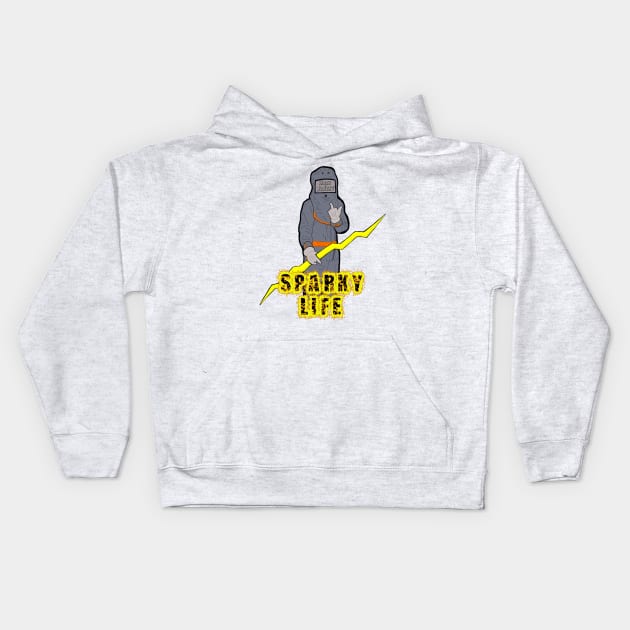 Dat sparky life Kids Hoodie by HacknStack